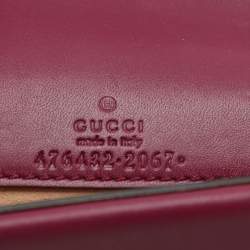 Pre Owned Gucci Purple Velvet and Leather Super Mini Dionysus Crossbody Bag