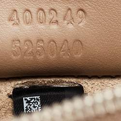 Pre Owned Gucci Beige GG Supreme Canvas and Suede Small Dionysus Shoulder Bag