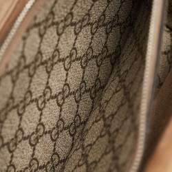 Pre Owned Gucci Beige GG Supreme Canvas and Suede Small Dionysus Shoulder Bag