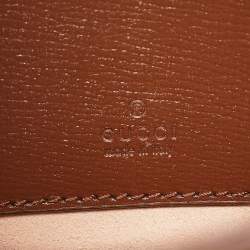 Gucci Brown/Beige GG Supreme Canvas and Leather Mini 1961 Jackie Shoulder Bag