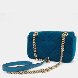 Gucci Matrasse Velvet Shoulder Bag