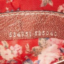 Pre Owned Gucci Metallic Pink/Turquoise Quilted Leather Mini Zumi Crossbody Bag