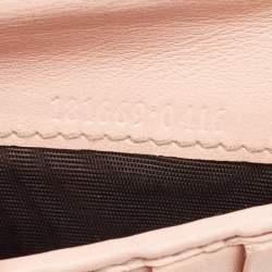 Gucci Beige/Pink GG Canvas and Leather French Flap Wallet