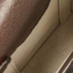 مملوكة مسبقًا Gucci Beige/Ebony GG Supreme Geometric Print Canvas Mini Horsebit 1955 Crossbody Bag