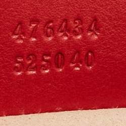 Gucci Red Matelassé Leather Mini GG Marmont Belt Bag