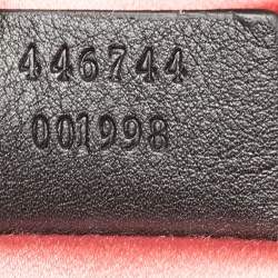 Gucci Black Matelassé Velvet Mini Crystals Embellished GG Marmont Shoulder Bag