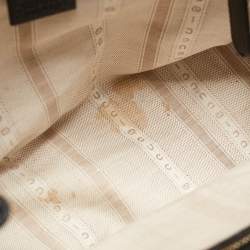 Pre Owned Gucci Black Leather Label Tote