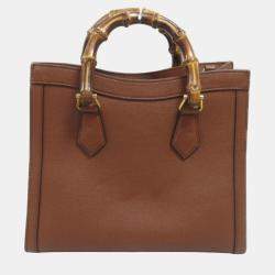 Gucci Leather Brown Diana Small Bag