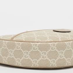 Gucci Beige/White GG Supreme Canvas Mini Ophidia Hobo