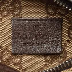 Gucci Beige/Brown GG Canvas and Leather Double Pocket Belt Bag