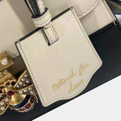 Gucci Black x White Bijoux Faux Pearl Shoulder Bag