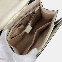 Gucci Black x White Bijoux Faux Pearl Shoulder Bag