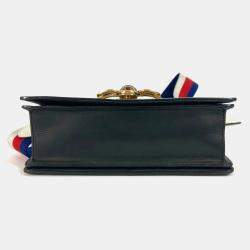 Gucci Black x White Bijoux Faux Pearl Shoulder Bag