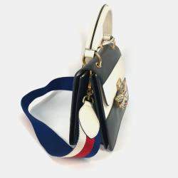 Gucci Black x White Bijoux Faux Pearl Shoulder Bag