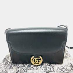 Gucci Black GG Marmont bag shawl Crossbody Bag