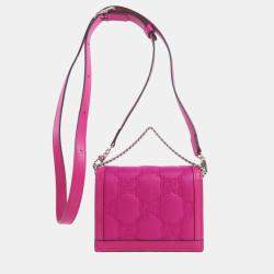 Gucci nylon material GG long shoulder bag