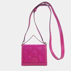 Gucci nylon material GG long shoulder bag