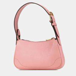 Gucci Pink Leather GG Marmont Aphrodite Shoulder Bag