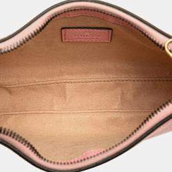 Gucci Pink Leather GG Marmont Aphrodite Shoulder Bag