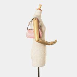 Gucci Pink Leather GG Marmont Aphrodite Shoulder Bag