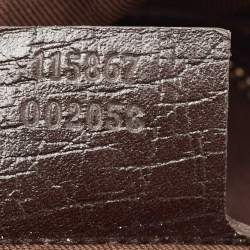 Pre Owned Gucci Beige/Brown GG Canvas and Leather Horsebit Handle Hobo