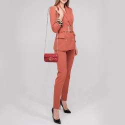 مملوكة مسبقًا حقيبة كتف غوتشي جي جي مارمونت جلد ماتيلاس بيج صغيرة جداً