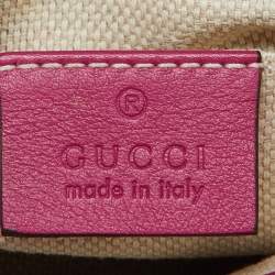 مملوكة مسبقًا Gucci Fuchsia Patent Leather Soho Flap Chain Crossbody Bag