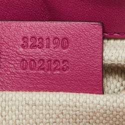 مملوكة مسبقًا Gucci Fuchsia Patent Leather Soho Flap Chain Crossbody Bag
