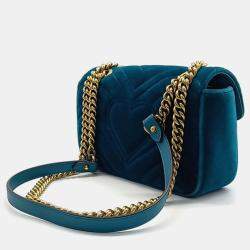 Gucci Matrasse Velvet Shoulder Bag