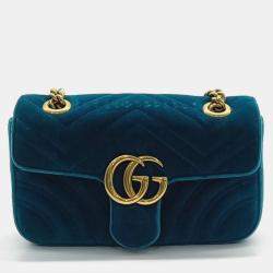 Gucci Matrasse Velvet Shoulder Bag