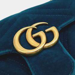 Gucci Matrasse Velvet Shoulder Bag