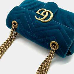 Gucci Matrasse Velvet Shoulder Bag