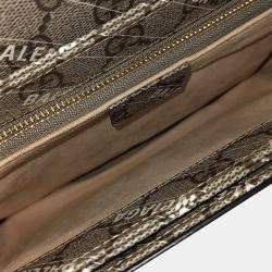 Pre Owned Gucci X Balenciaga Hacker Project 1955 Horsebit Shoulder Bag