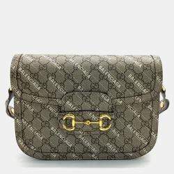 Pre Owned Gucci X Balenciaga Hacker Project 1955 Horsebit Shoulder Bag