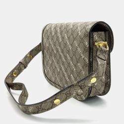 Pre Owned Gucci X Balenciaga Hacker Project 1955 Horsebit Shoulder Bag