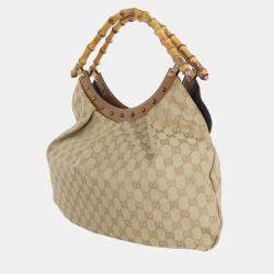 Gucci GG Canvas Bamboo Shoulder Bag