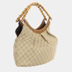Gucci GG Canvas Bamboo Shoulder Bag