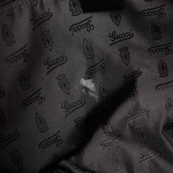 Pre Owned Gucci Black GG Canvas and Patent Leather Jolie Tote