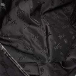 Pre Owned Gucci Black GG Canvas and Patent Leather Jolie Tote