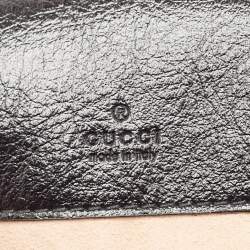 Pre Owned Gucci Yellow/Brown Python Mini GG Torchon Marmont Bucket Bag