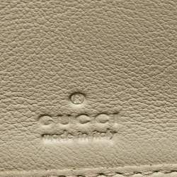 Gucci Off White/Beige GG Canvas Mayfair Zip Around Wallet