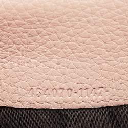 Gucci Pink Leather Blind for Love Flap Continental Wallet