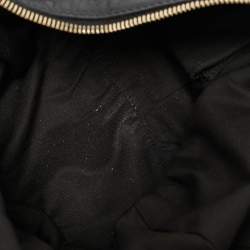 Pre Owned Gucci Black GG Canvas and Leather GG Marmont Medium Pelham Hobo