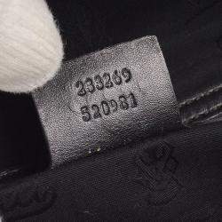 Pre Owned Gucci Black PVC GG Waist Bum Bag