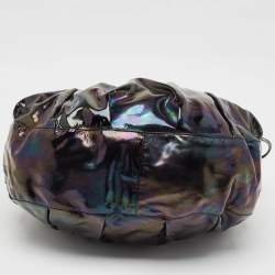 Gucci Iridescent Black Patent Leather Icon Bit Hobo