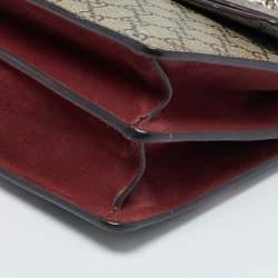 Pre Owned Gucci Pink/Beige GG Supreme Blooms Canvas Small Dionysus Shoulder Bag