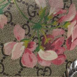 Pre Owned Gucci Pink/Beige GG Supreme Blooms Canvas Small Dionysus Shoulder Bag