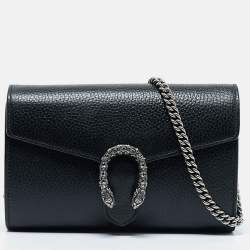 Gucci Black Snakeskin Medium Web Dionysus Shoulder Bag Gucci TLC