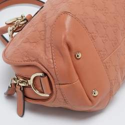 Pre Owned Gucci Brown Guccissima Leather Heart Bit Satchel