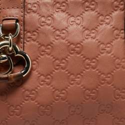 Pre Owned Gucci Brown Guccissima Leather Heart Bit Satchel